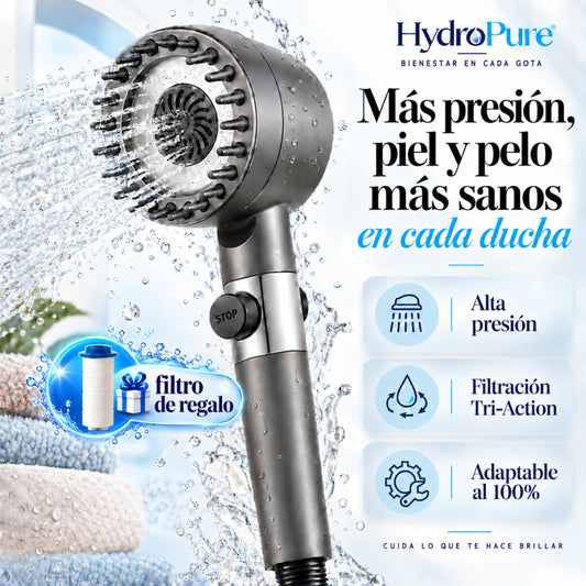 Cabezal de Ducha Alta Presión con Filtro | HydroPure